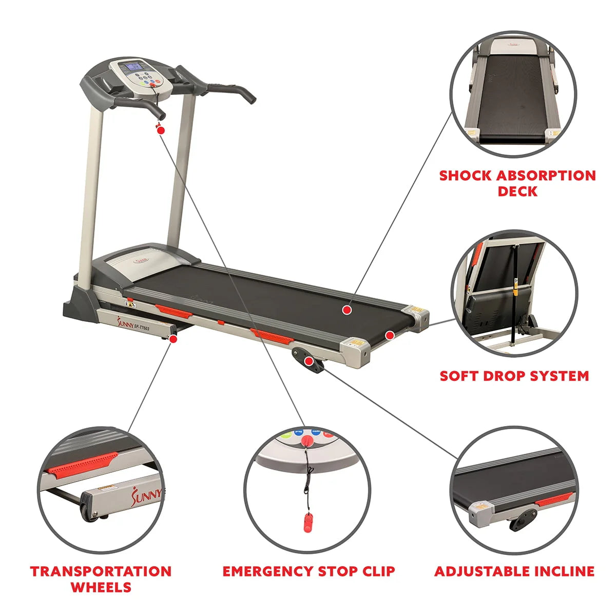 Foldable Electric Treadmill with Manual Incline H659