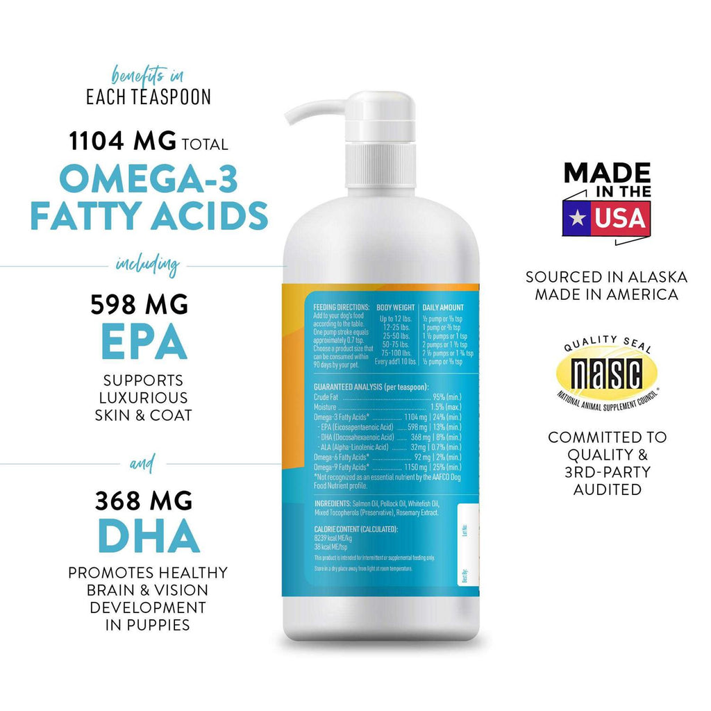 Salmon Oil Omega 3 Dog Food Supplement N72274