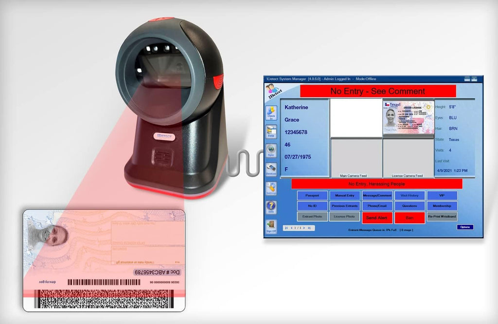 ID Scanner for Computer, Tablets, Laptops, PC & POS V1101