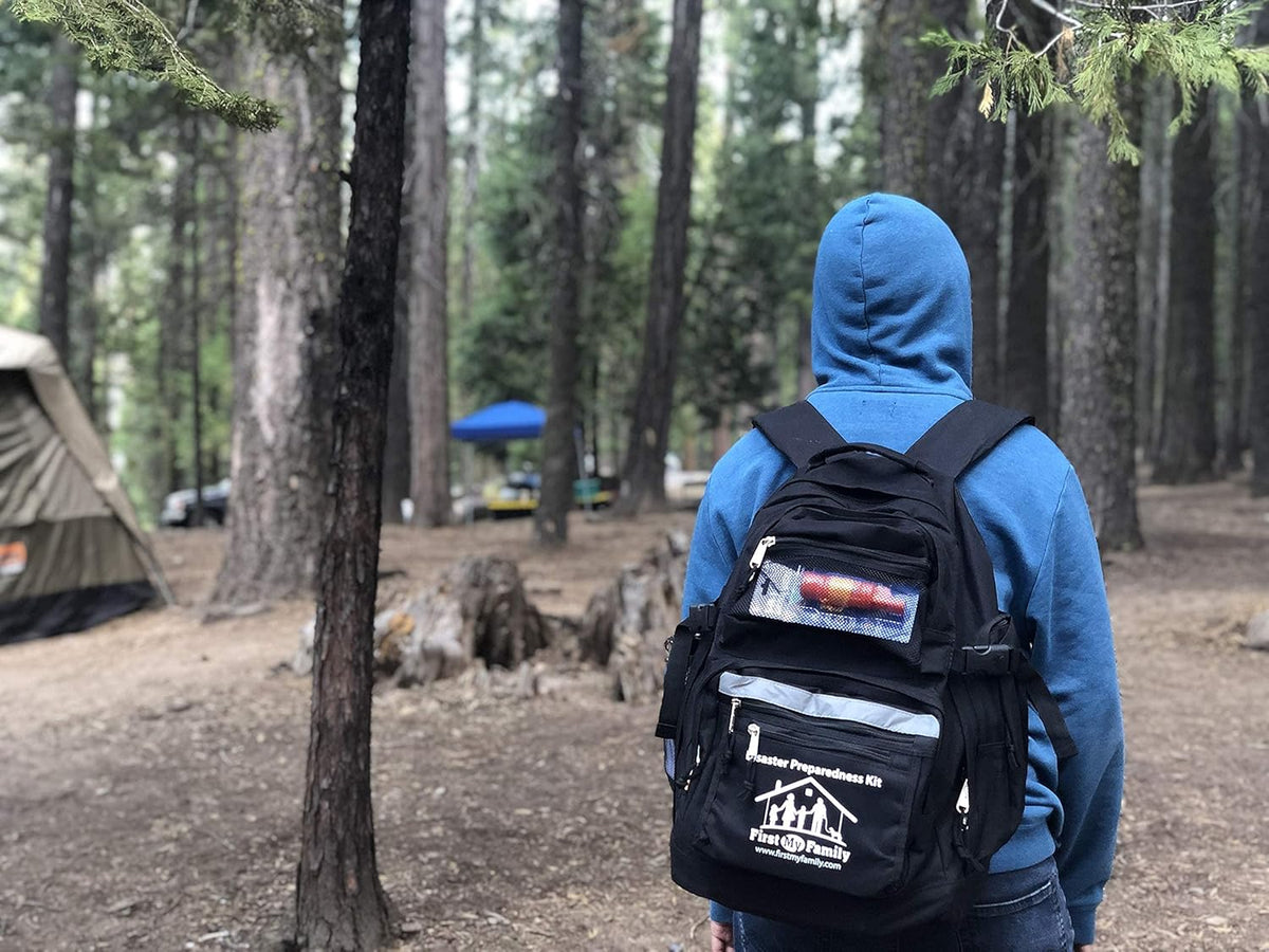 72 Hour Emergency Survival Kit in Red Backpack W169870