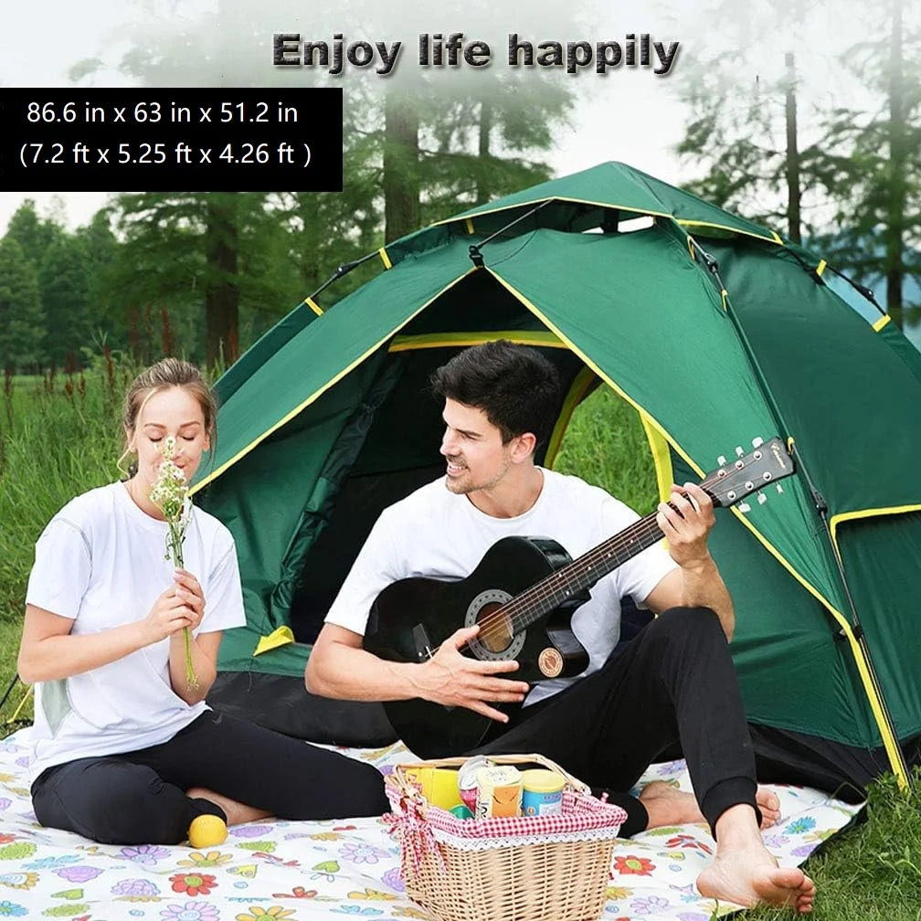 Instant Pop Up Waterproof Windproof Camping Tent B8990