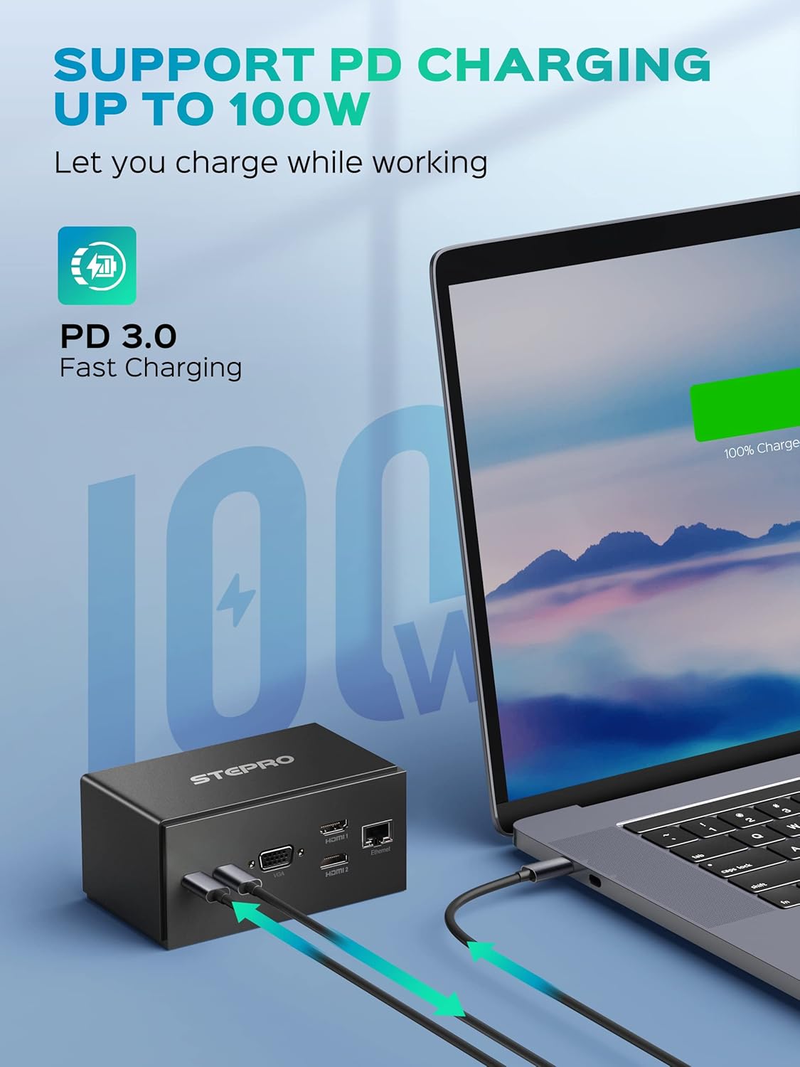 14 in 1 USB C Docking Station Quadruple Monitor Thunderbolt Dock A546