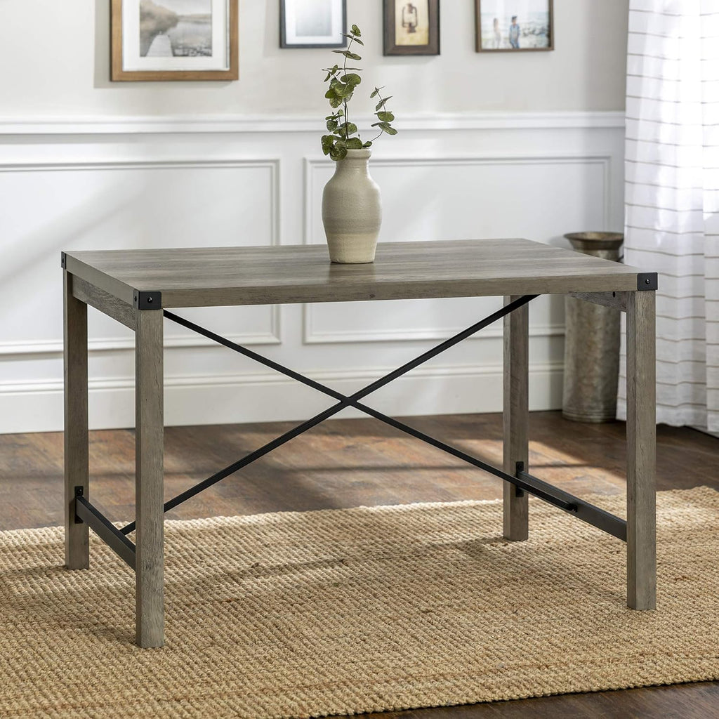 48 Inch Rustic Oak Dining Table G617487