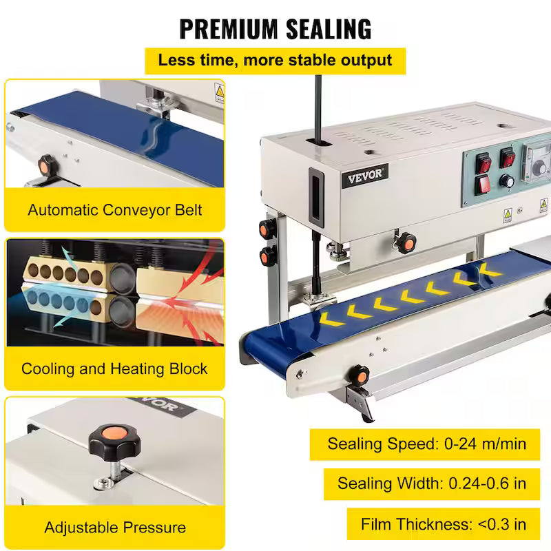 Continuous Band Sealer Vertical Sealing Machine H5217