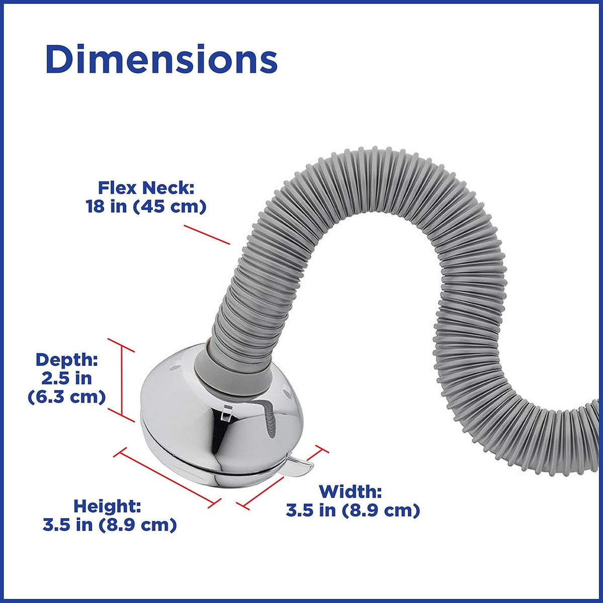 Chrome 6 Mode Adjustable Shower Head 1.8 GPM Pack of 2 V66654