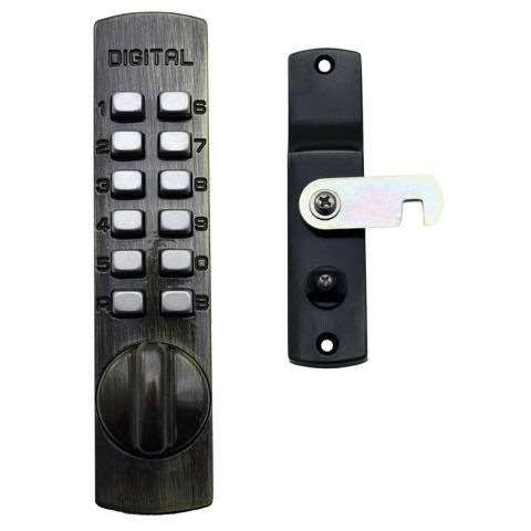 Mechanical Keyless Cabinet Cam Lock - Antique Brass V189
