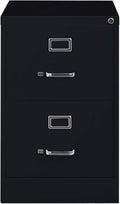 Black 2 Drawer Legal Size Vertical File Cabinet A9622