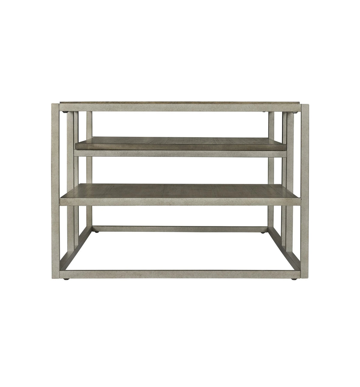 Wood Metal Coffee Table with Shelf A567631