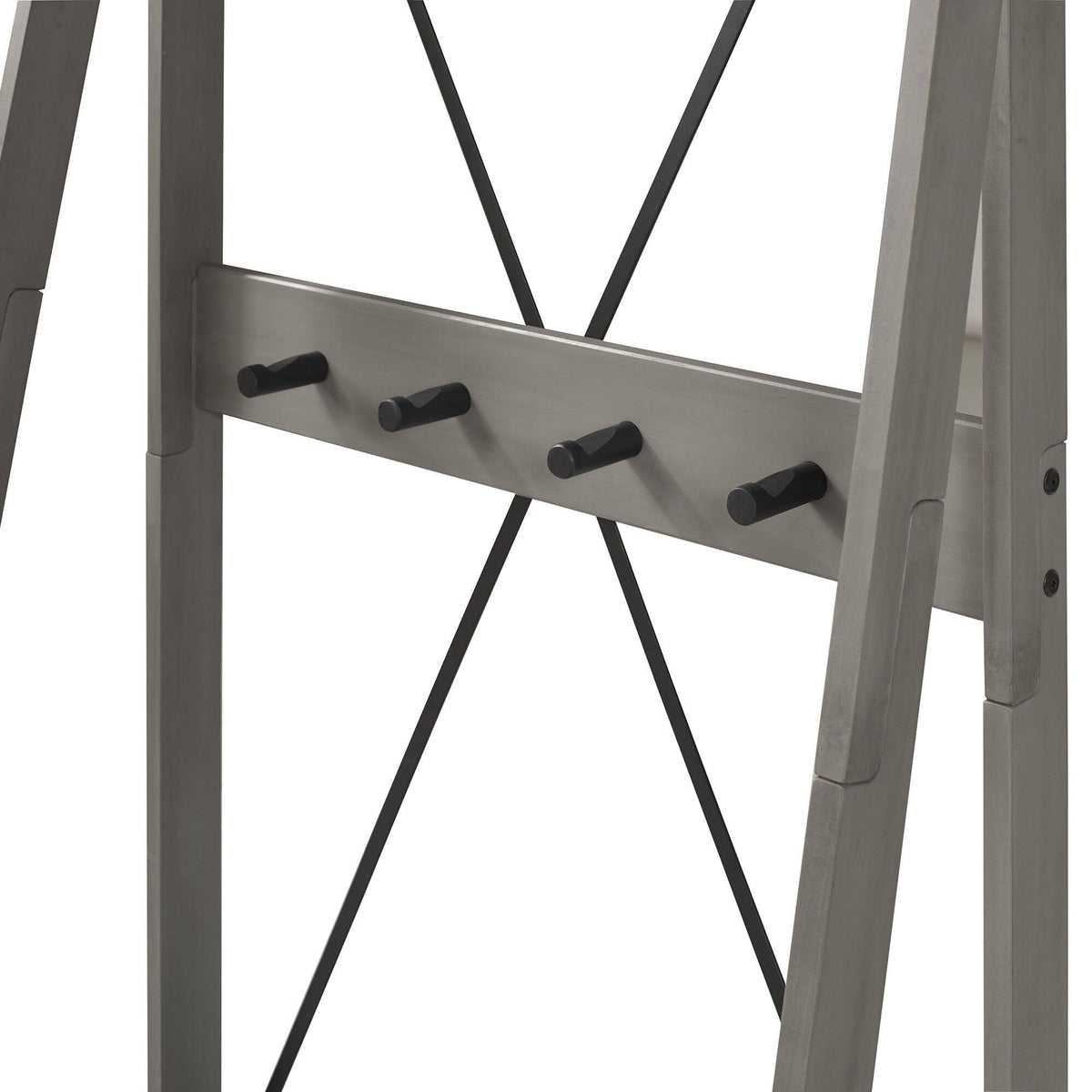 Grey Solid Wood Hall Tree K4978
