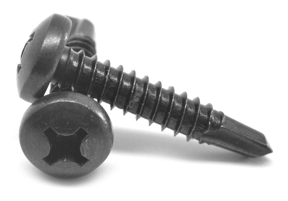 Black Zinc Plated Self Drilling Screw X7331