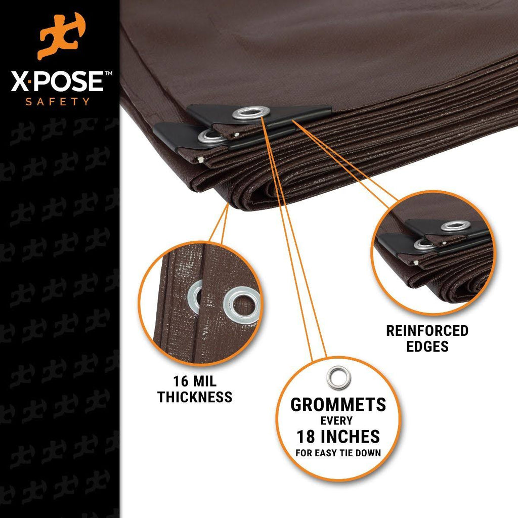 Brown Poly Tarps 18 x 24 Z992928