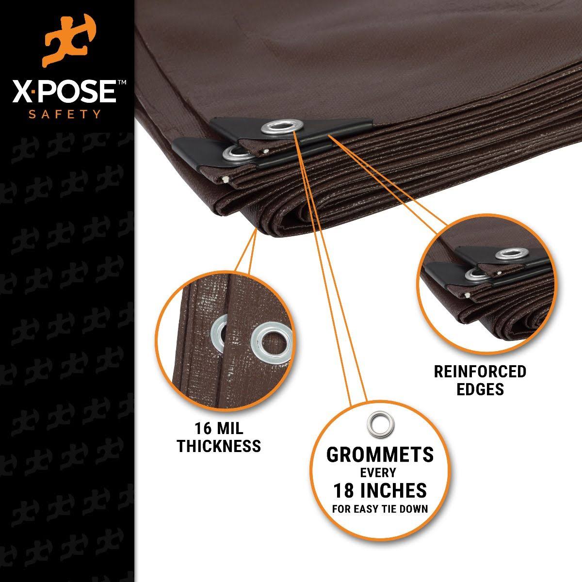 Brown Poly Tarps 18 x 24 Z992928