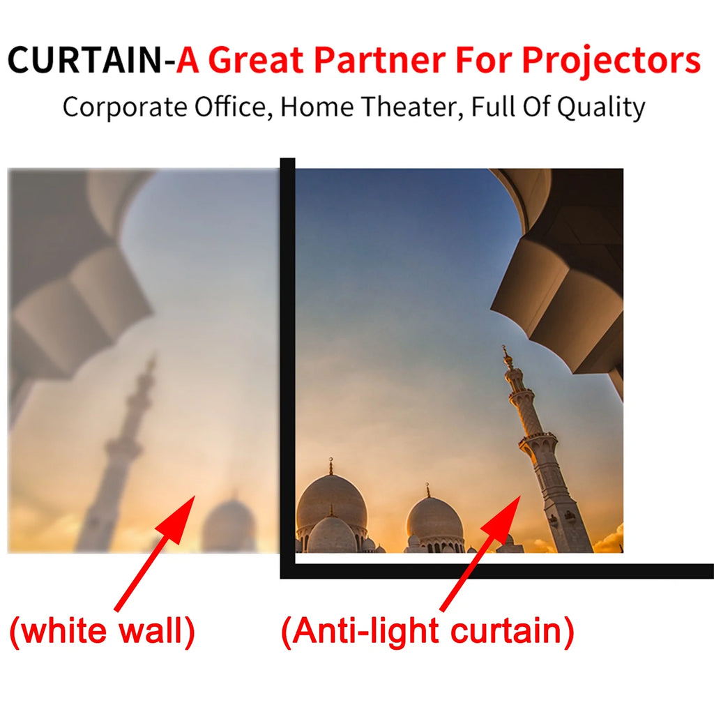 150 inch 4K 16:9 Foldable Portable Projector Screen E93534