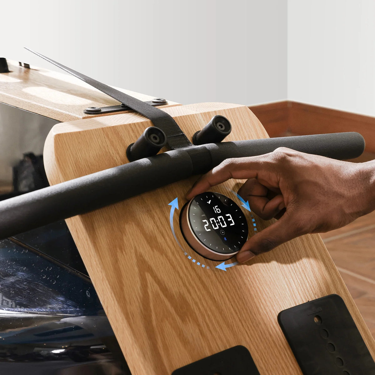 Foldable Solid Wood Rowing Machine C501