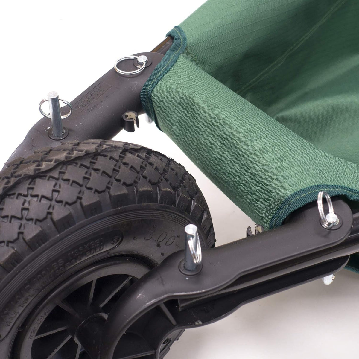 Green Canvas Folding Wheelbarrow Yard Cart A301