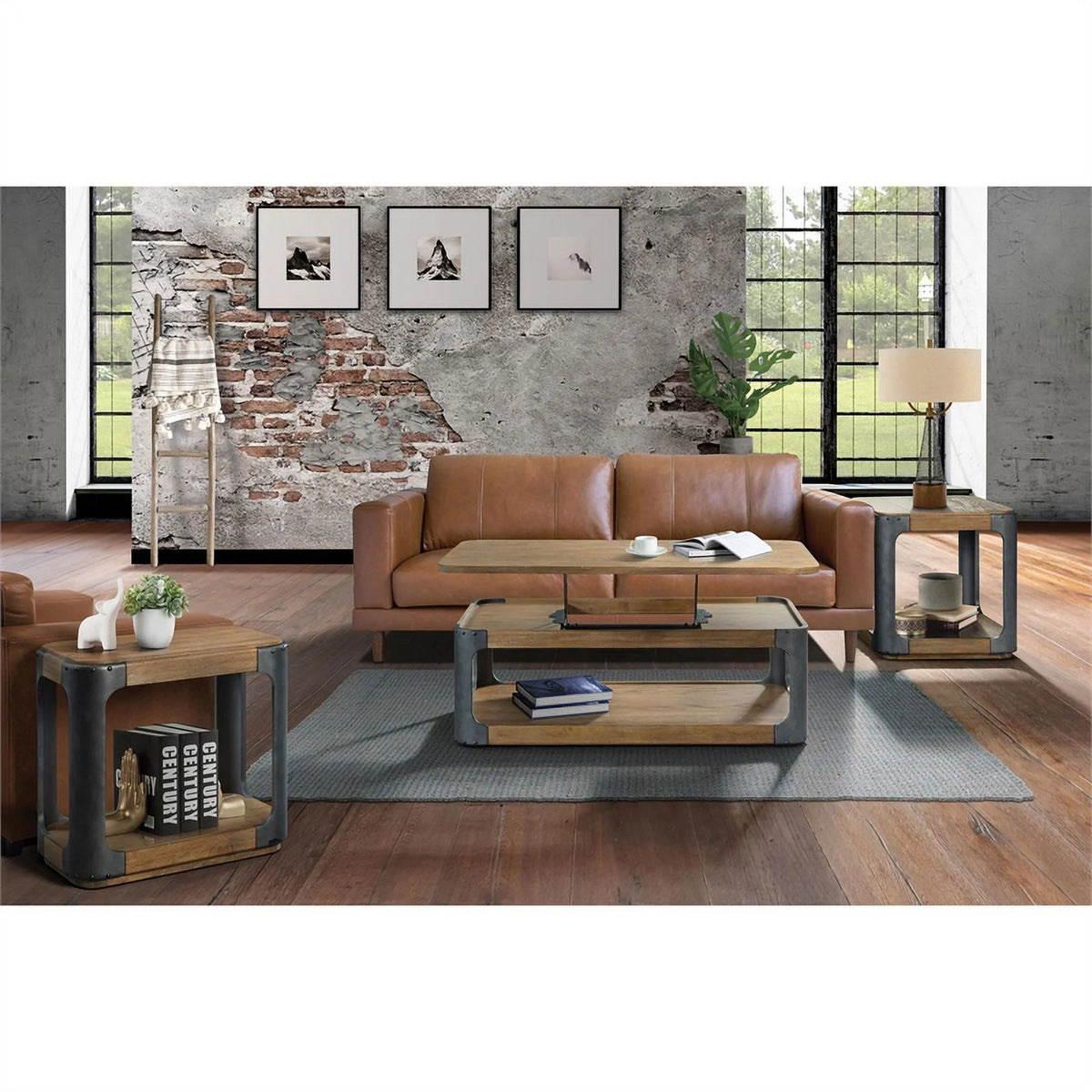 Wood Chairside Table M4401
