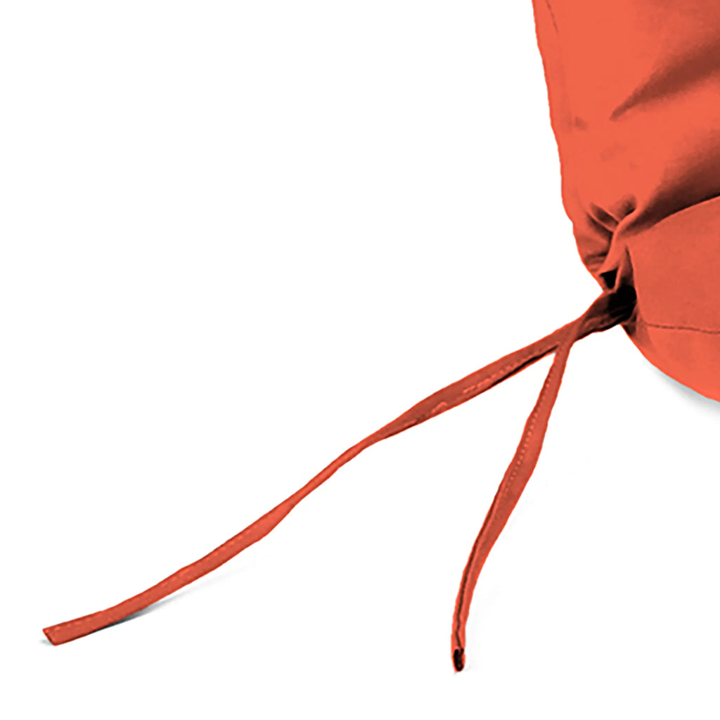 Melon Orange Solid Rectangular Outdoor Chaise Lounge Cushion with Ties and Hanger Loop M320