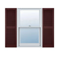 Bordeaux Vinyl Open Louver Shutters S1987