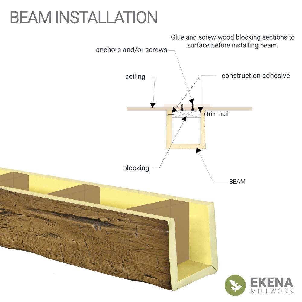 Natural Faux Wood Ceiling Beam K483