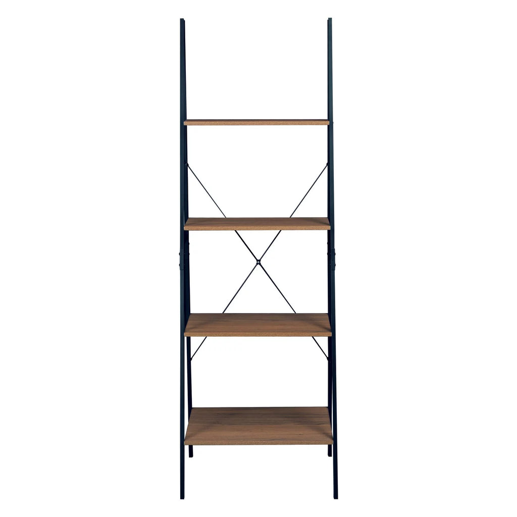 72 in. Urban Walnut Ladder Bookcase M5774