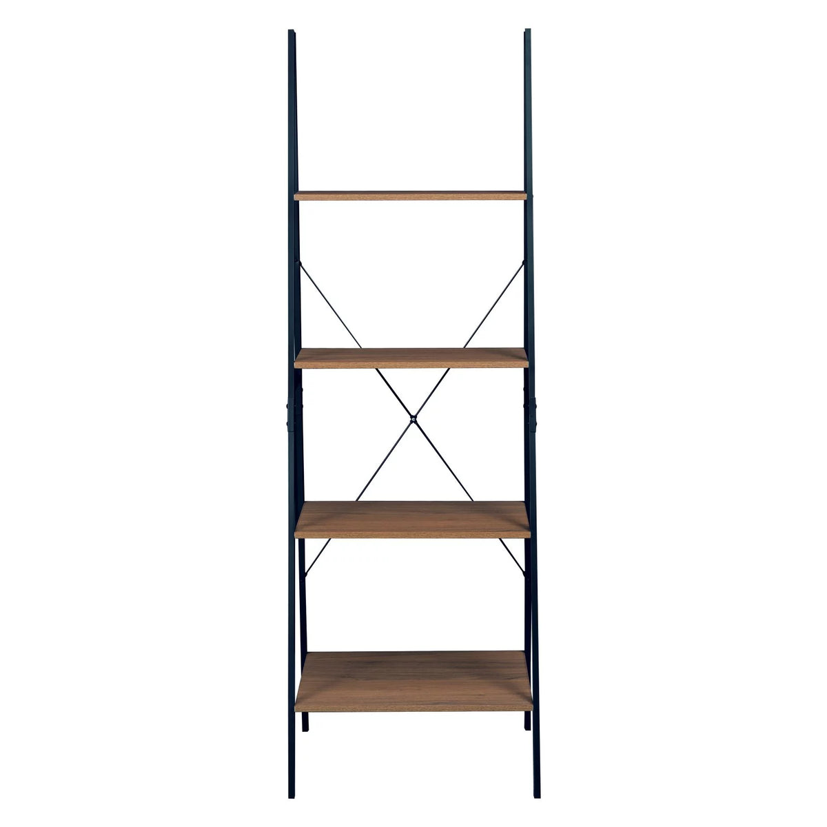 72 in. Urban Walnut Ladder Bookcase M5774