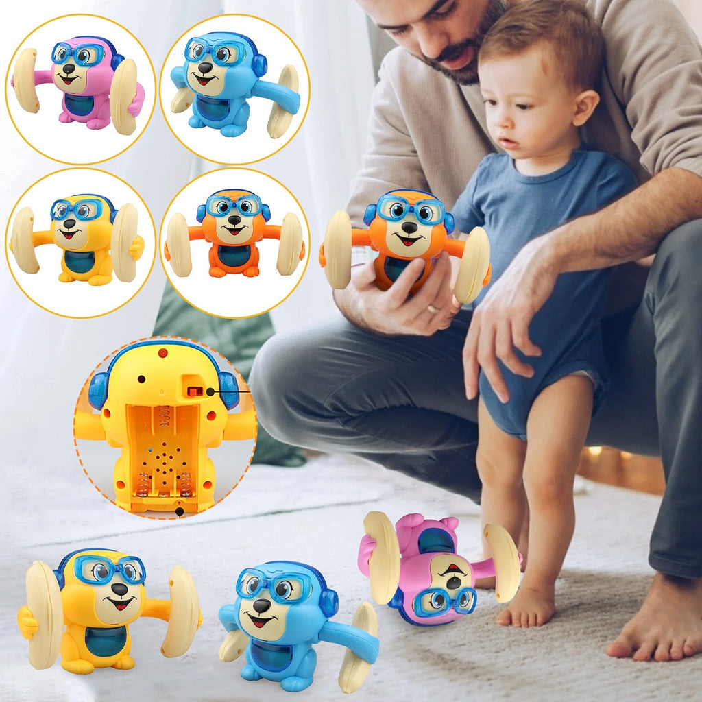Pink Electric Rolling Monkey Toy K463566