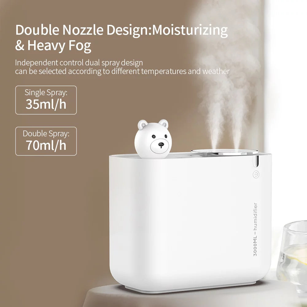 Orange Ultrasonic Humidifier 3L Water Tank M97416