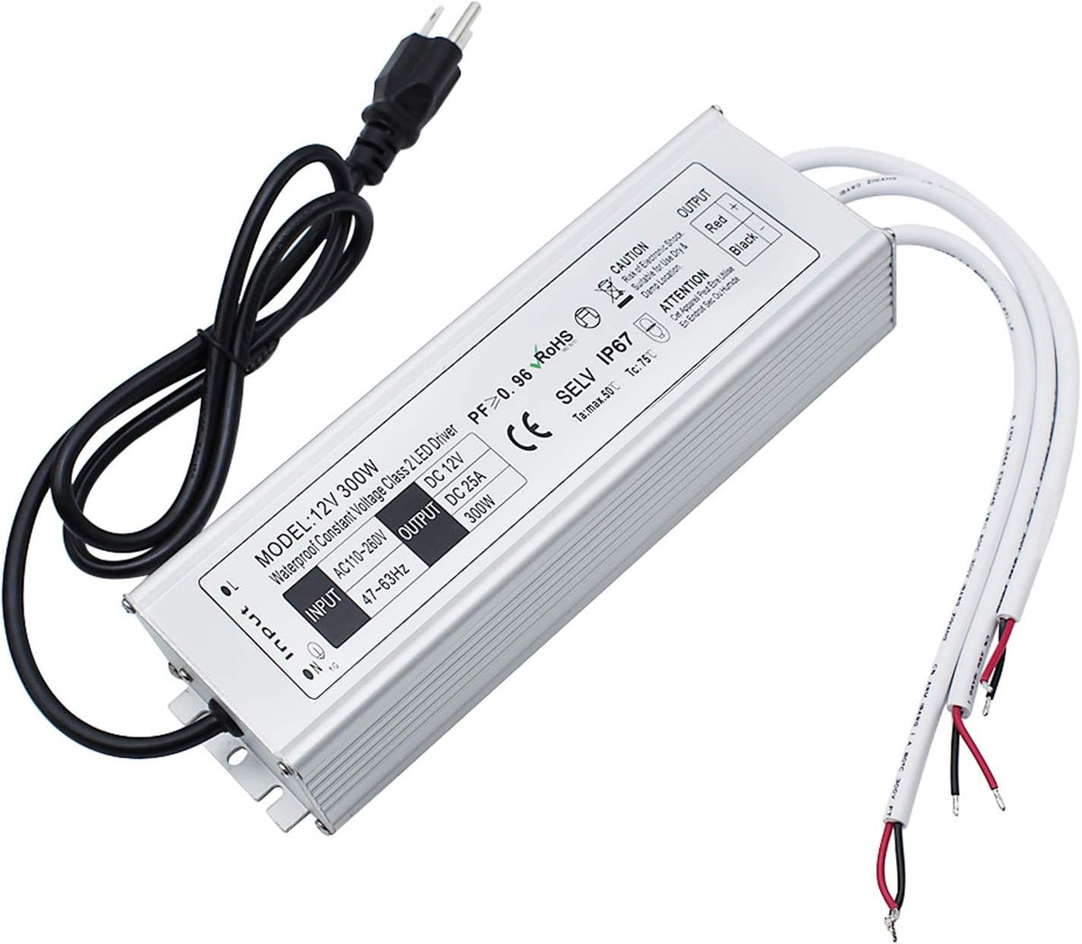 Waterproof IP67 LED Power Supply 300W 110V AC to 12V DC M170766