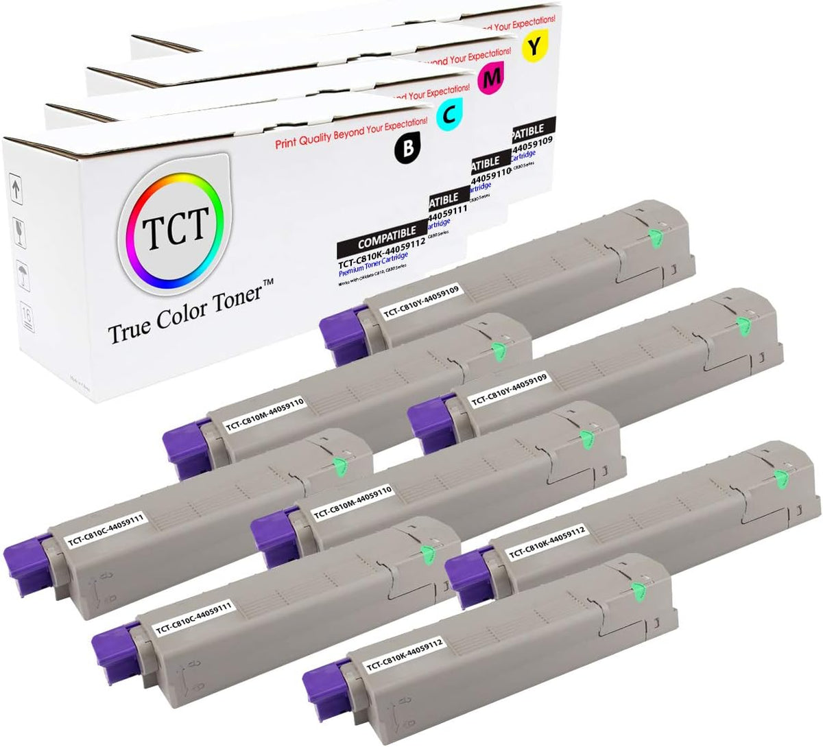 Compatible Toner Cartridge Replacement 8 Pack T72403