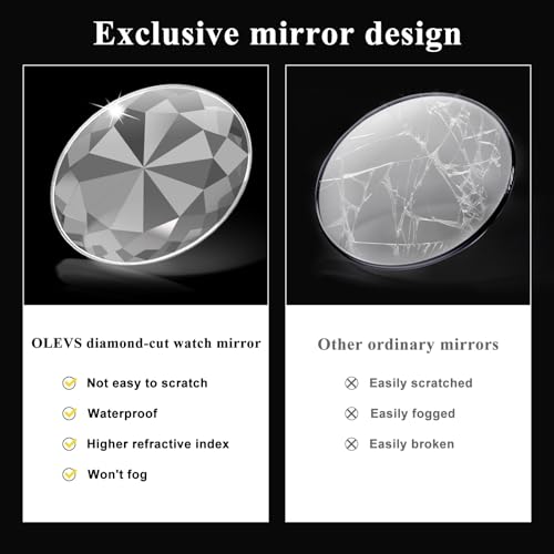 Waterproof Diamond Stainless Steel Analog Quartz Wrist Watch F173