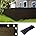 Black 6' x 50' Fence Privacy Screen with Grommets V4345
