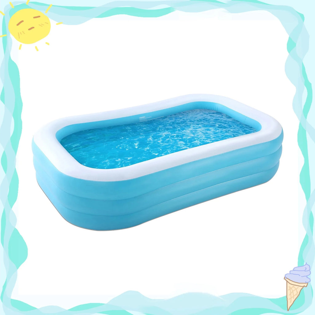 95In Inflatable Square Swimming Pool T937759