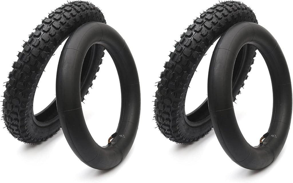 3.00-12 Knobby Motocross Bike Tire and Tube Set with TR87 Valve Stem D6853