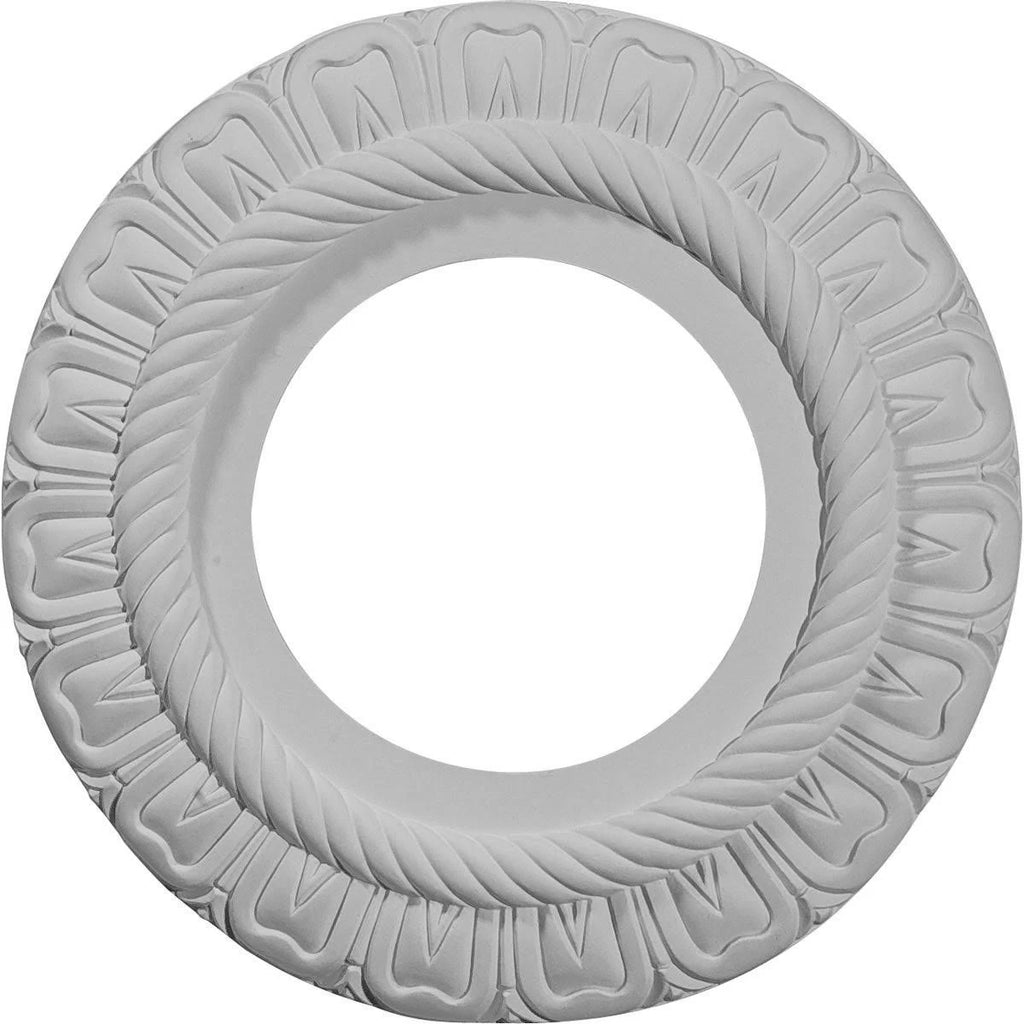 9x22OD x 4 1/2x22ID x 1/2x22P Hand-Painted Ceiling Medallion E960109