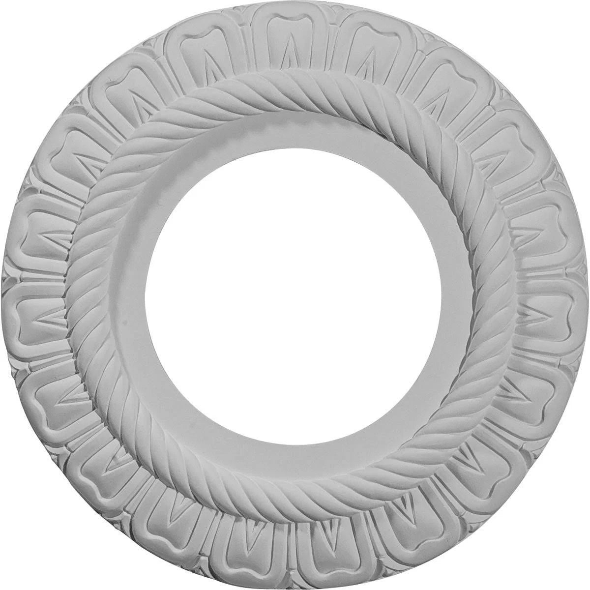 9x22OD x 4 1/2x22ID x 1/2x22P Hand-Painted Ceiling Medallion E960109