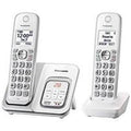 Refurbished Dect 6.0 Expandable Cordless Phone with Answering Machine - 2 Handsets - White J569