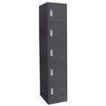 Grey Metal 5 Door Storage Locker Cabinet O178178