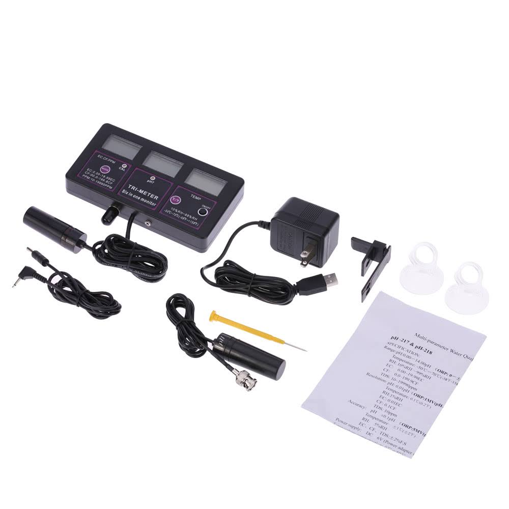 6 in 1 Multi-Parameter Water Testing Meter V62202