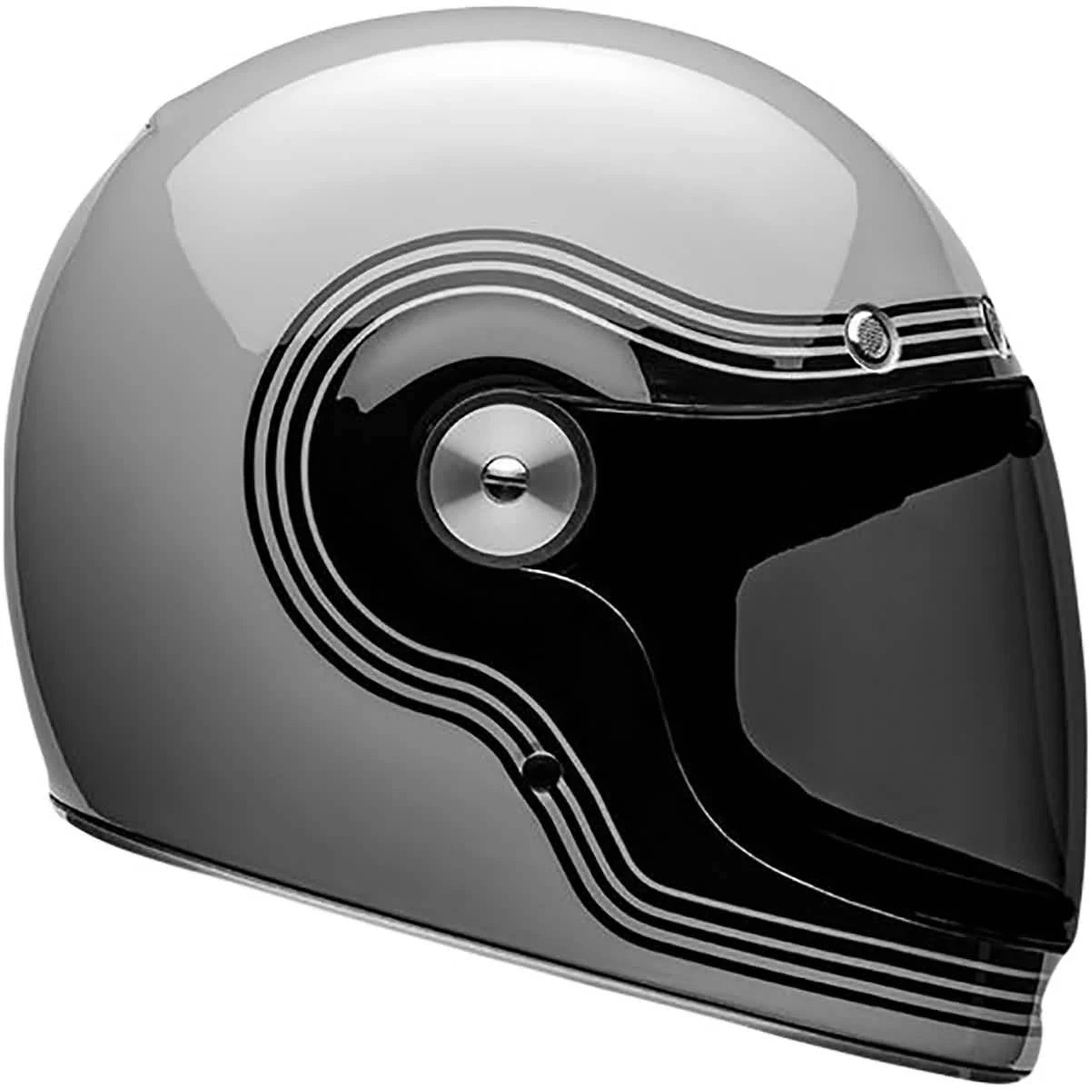 Large Flow Gloss Gray Black Helmet T928