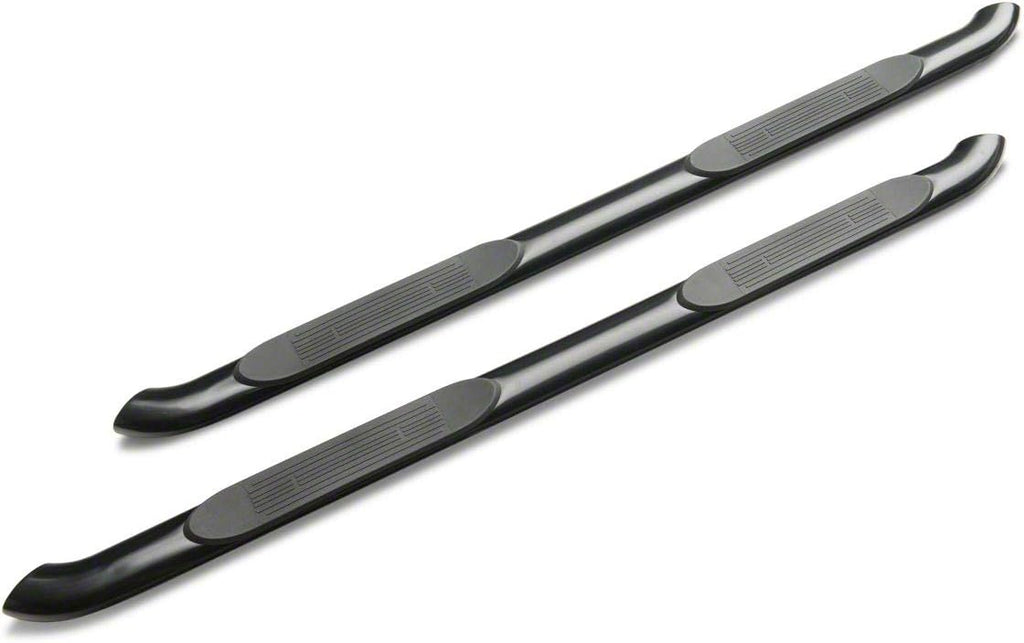 Black Oval Bent End Side Step Bars Z22857