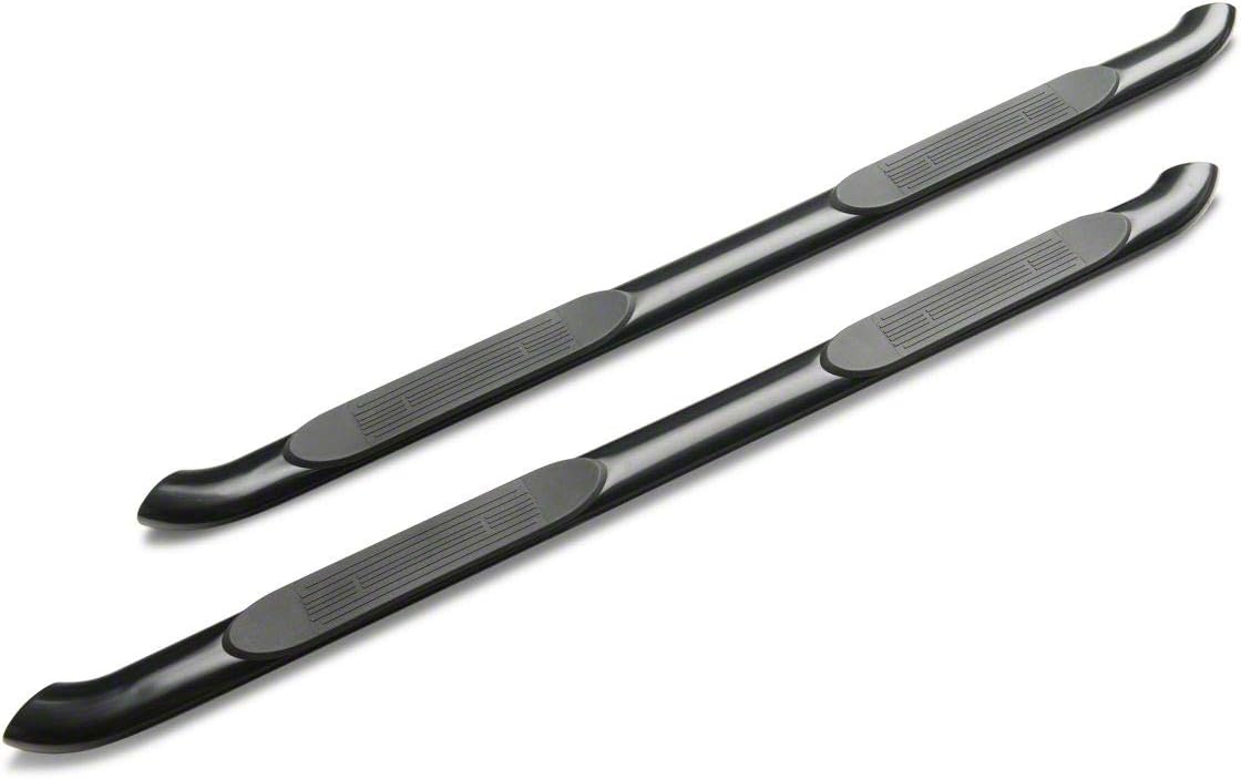 Black Oval Bent End Side Step Bars Z22857
