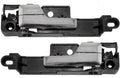 Front Left & Front Right Door Handle with Chrome Lever 2 Pc Set T37127