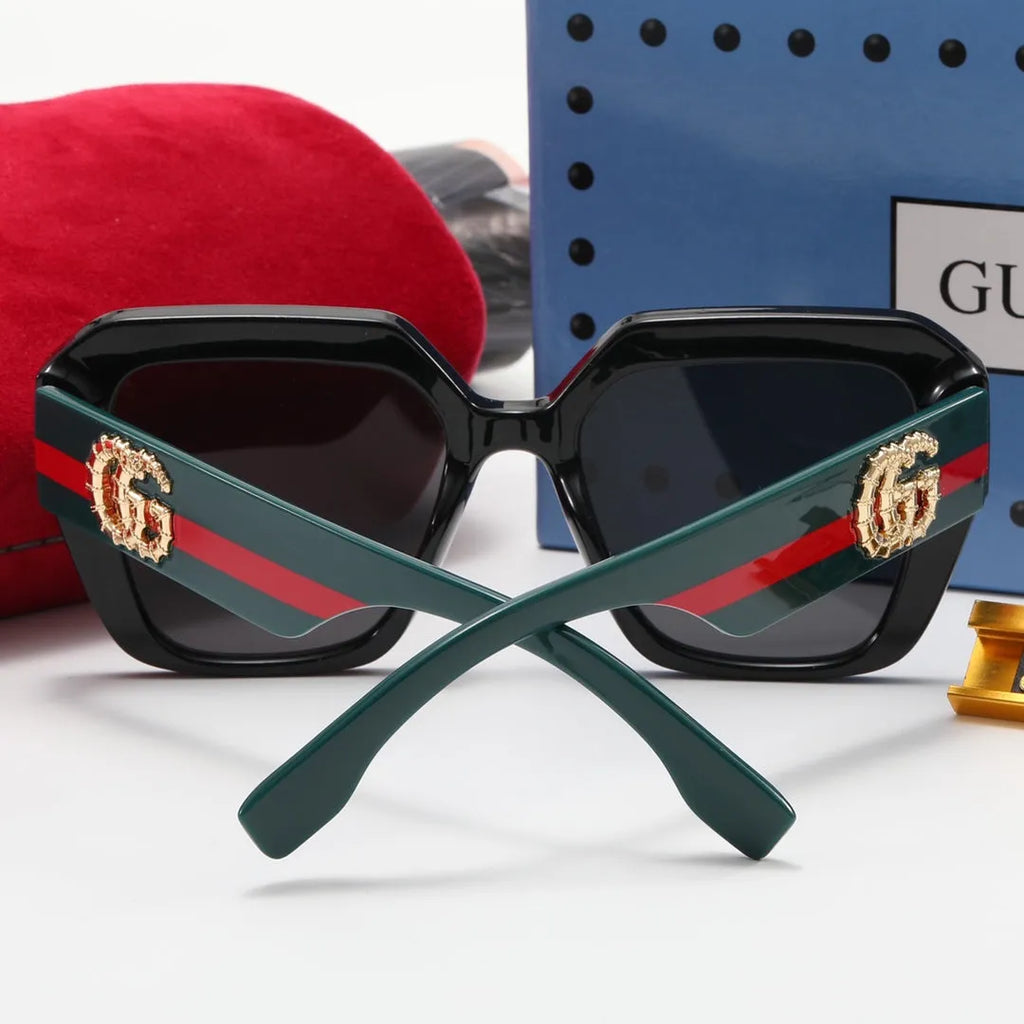 Fashion Striped Frame Sunglasses T474877