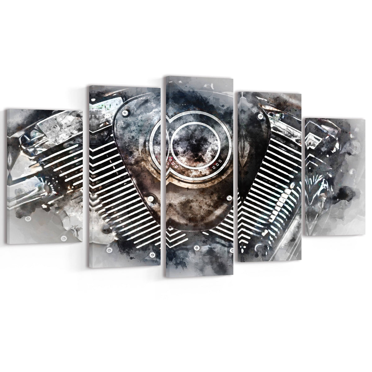 5 Panels Canvas Art Print A5473
