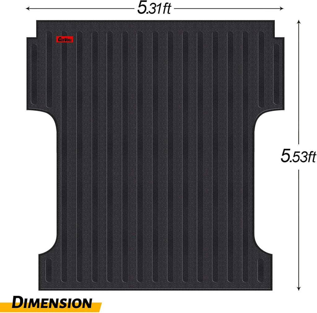 Heavy Duty Rubber Truck Bed Mat Black F356