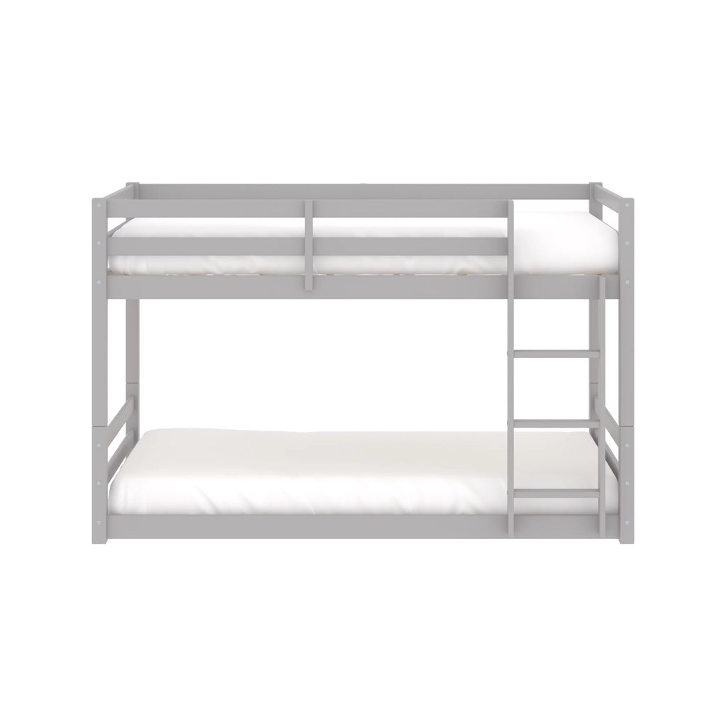 Black Wood Twin Over Twin Convertible Bunk Bed Y3054