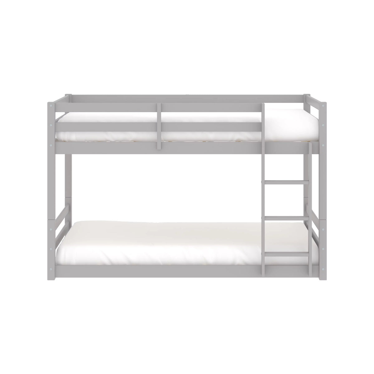 Black Wood Twin Over Twin Convertible Bunk Bed Y3054