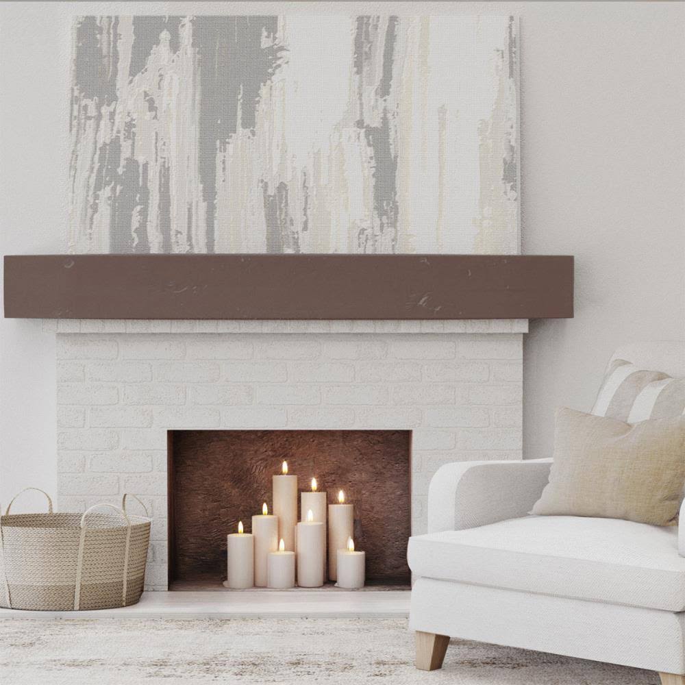 Knotty Pine Faux Wood Fireplace Mantel B8840