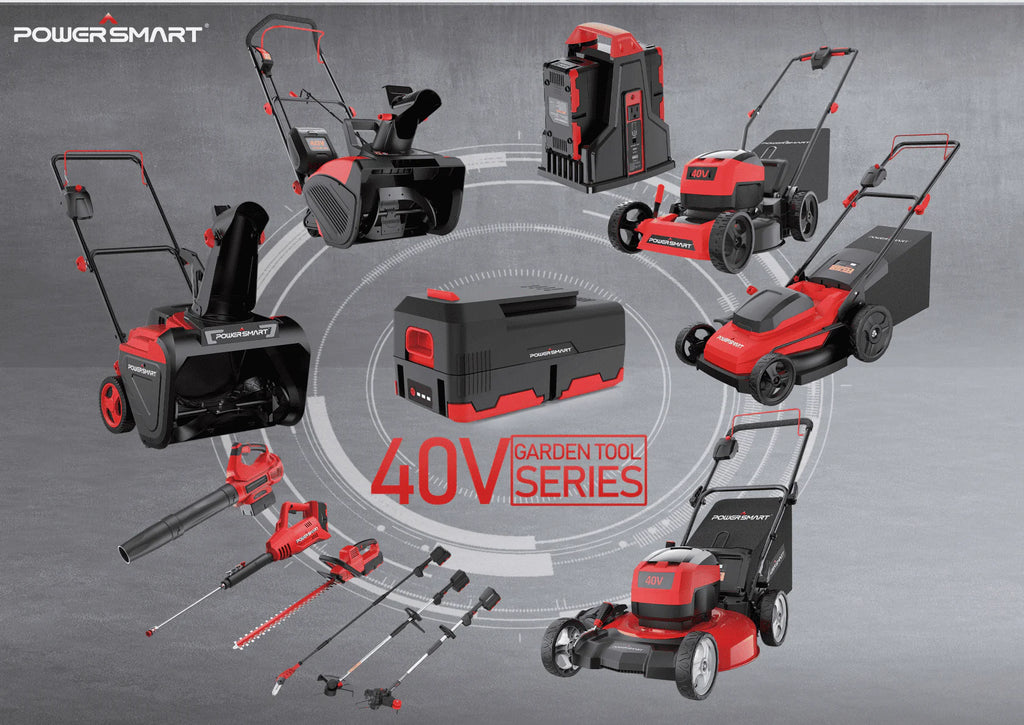 40V 17-inch Cordless Brushless Electric Push Lawn Mower W4015