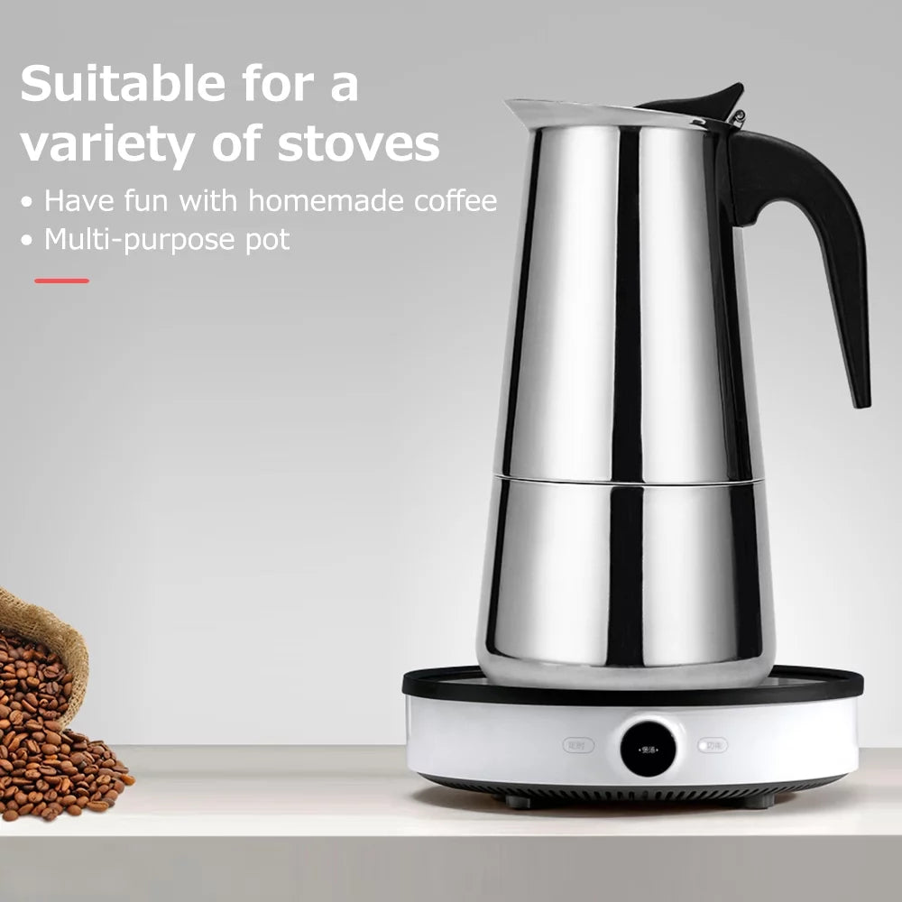 Stainless Steel Portable Electric Espresso Maker U2645